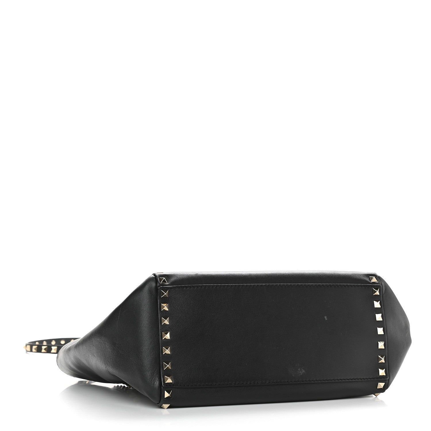 Valentino Garavani Vitello Rockstud Double Handle Tote Black 4 of 16