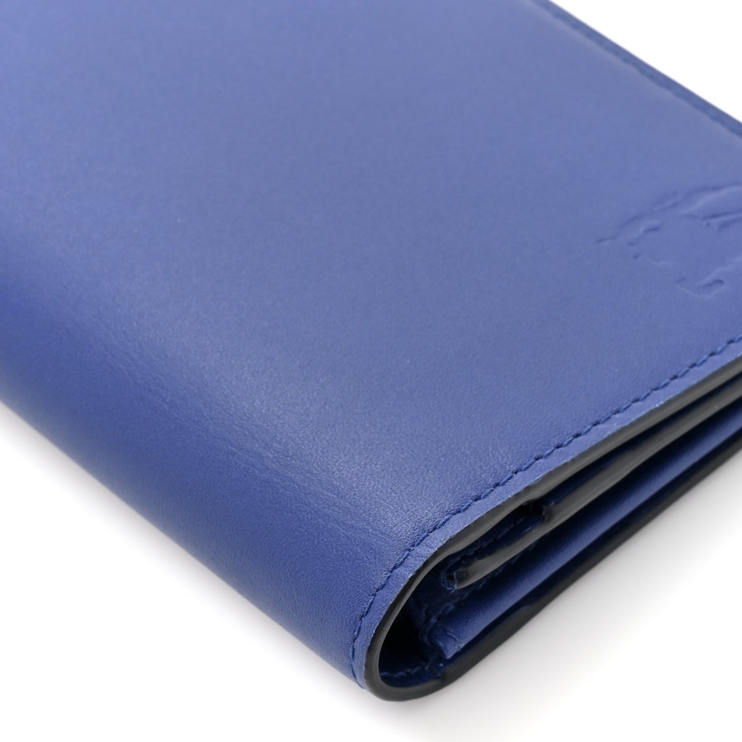 Calfskin Cavendish Continental Wallet Blue