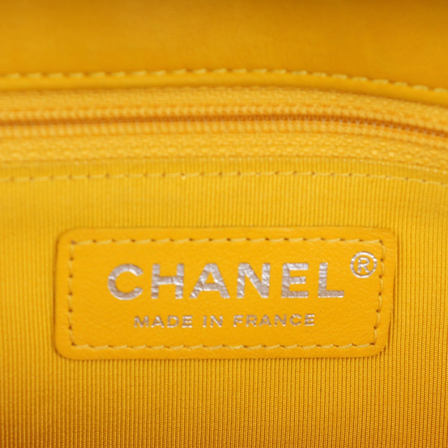 Quilted Lambskin Small Hula Hoop Flap Yellow