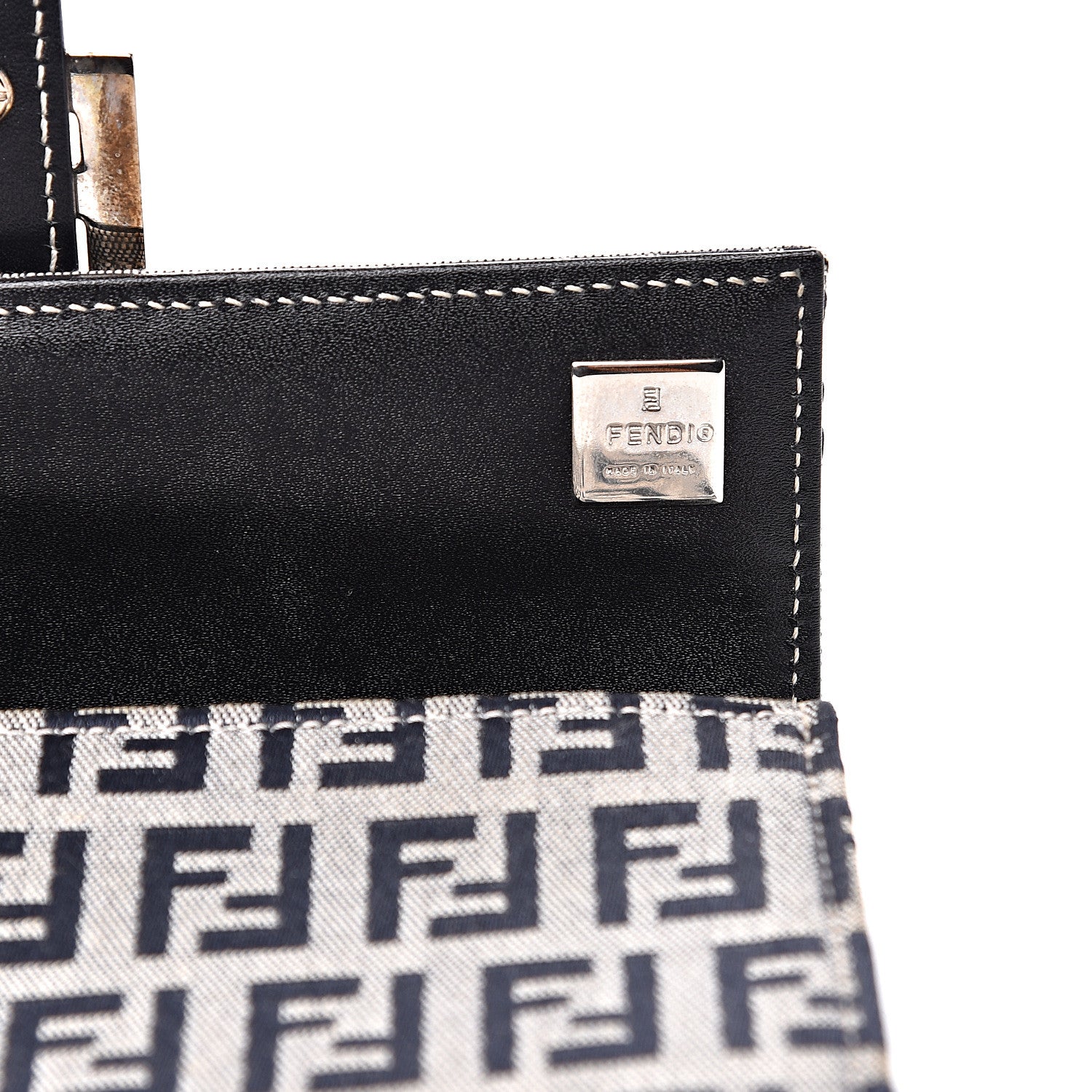 Fendi Zucchino Forever Continental Wallet Navy 11 of 11
