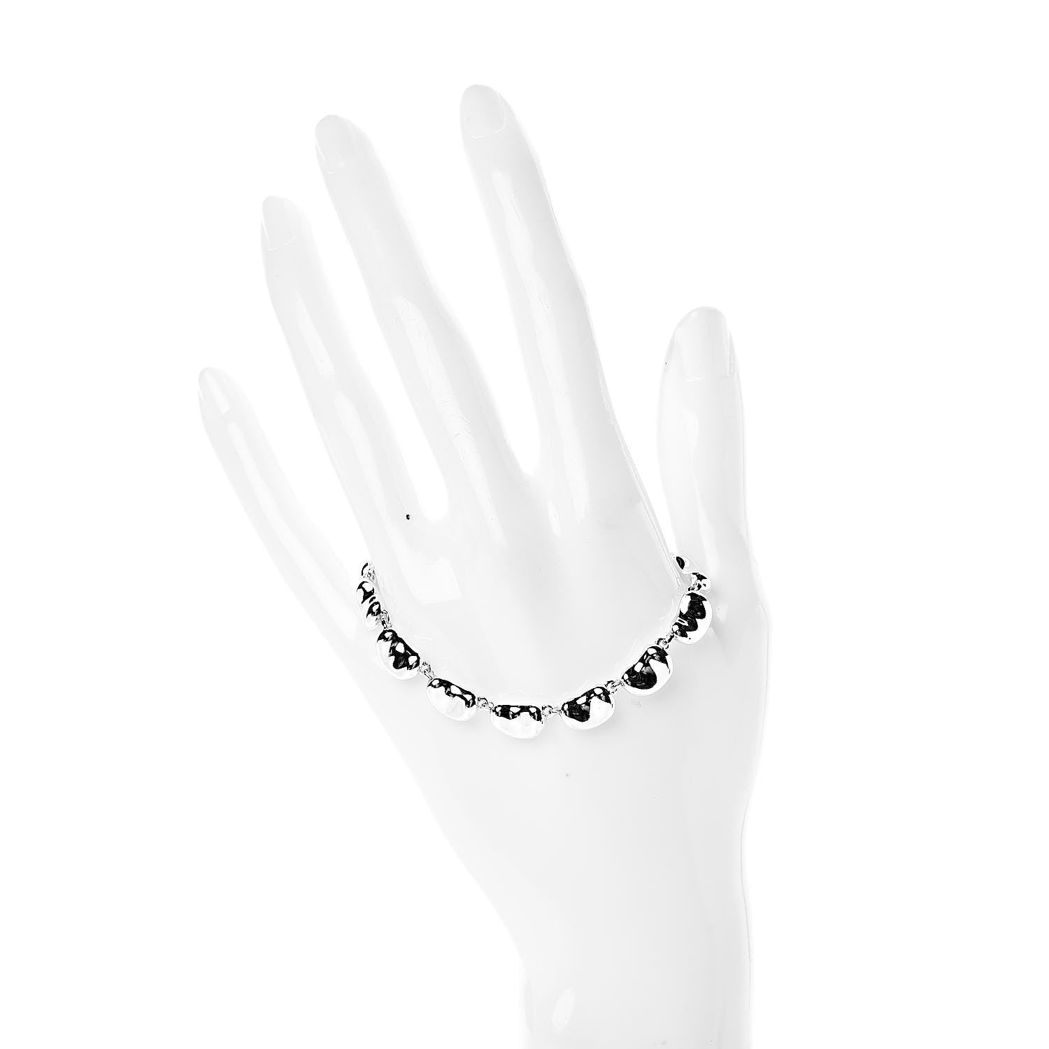 Tiffany Sterling Silver Elsa Peretti Bean Bracelet 2 of 4