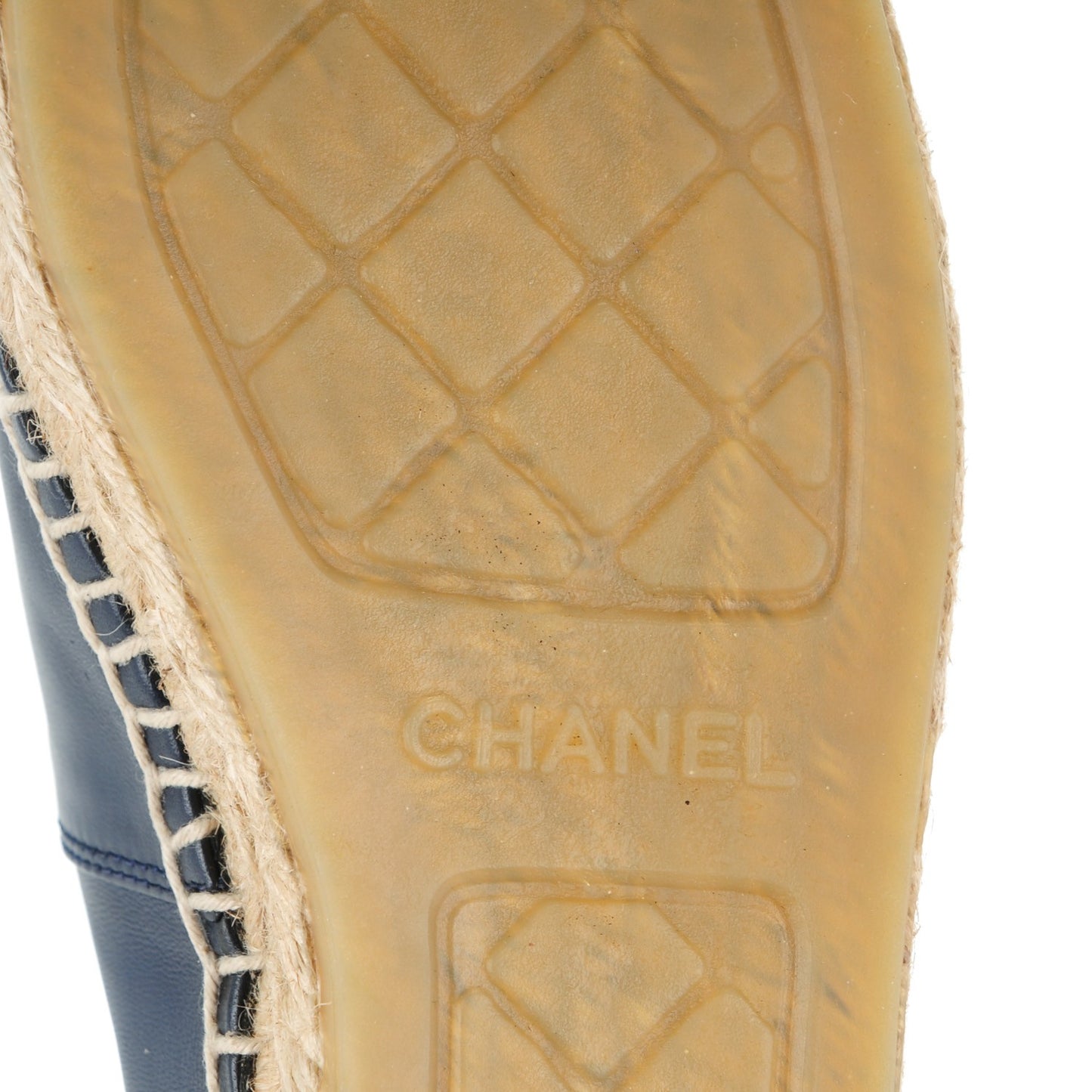 Lambskin CC Espadrilles 38 Navy Black