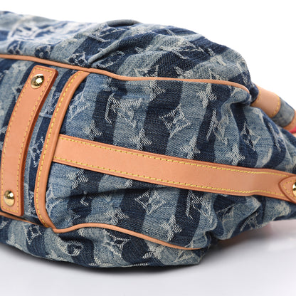 Louis Vuitton Denim Raye Porte Epaule MM 9 of 15