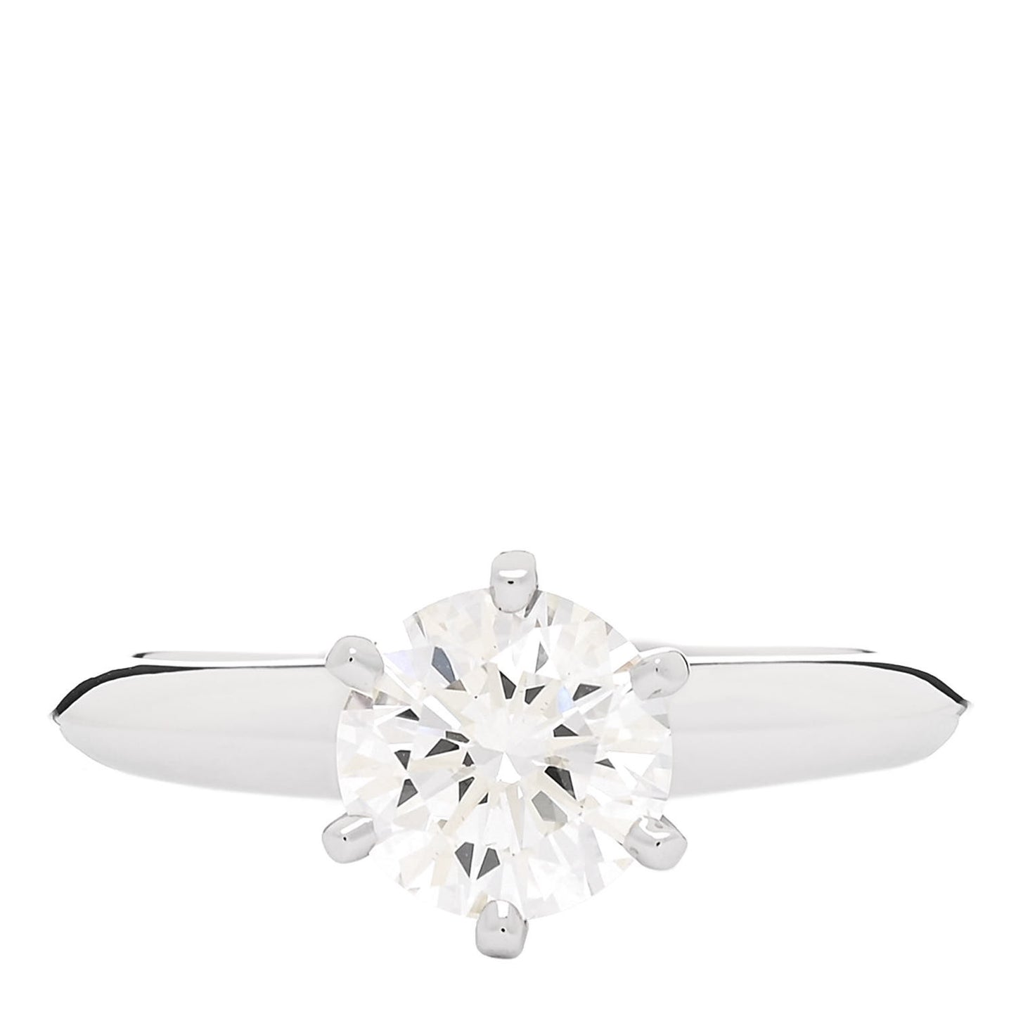 Platinum Diamond 1.02ct Solitaire Engagement Ring 49 4.75