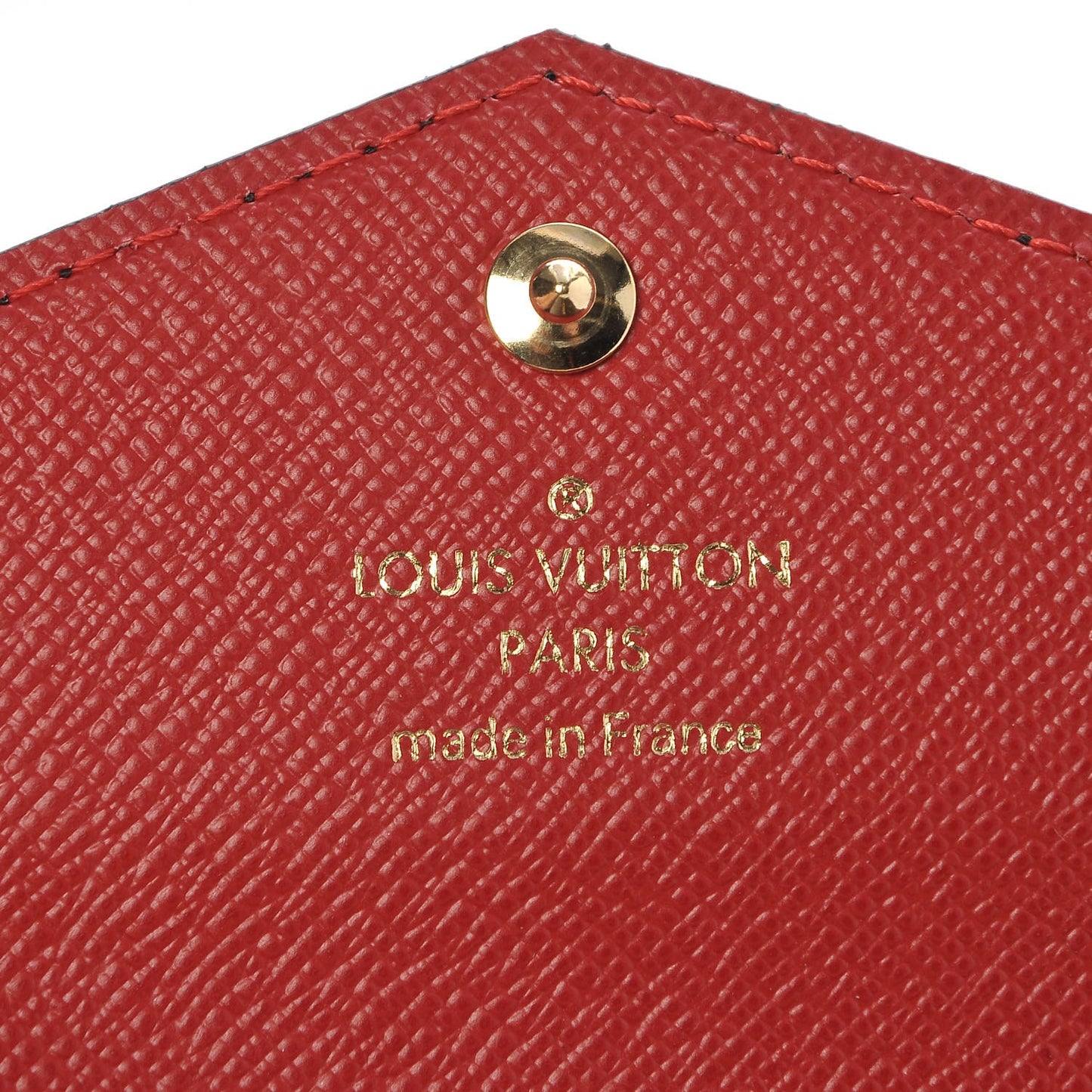 Monogram Daily Organizer Envelope Insert Red