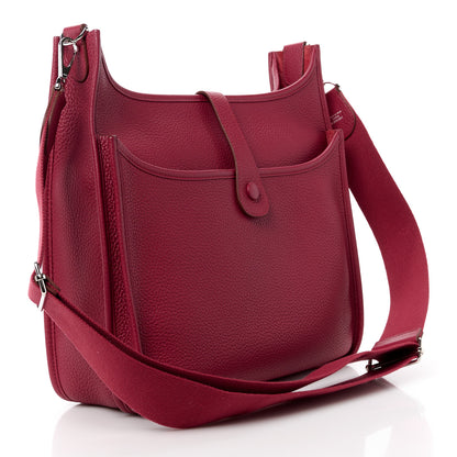 Hermes Taurillon Clemence Evelyne III GM Rubis 3 of 13