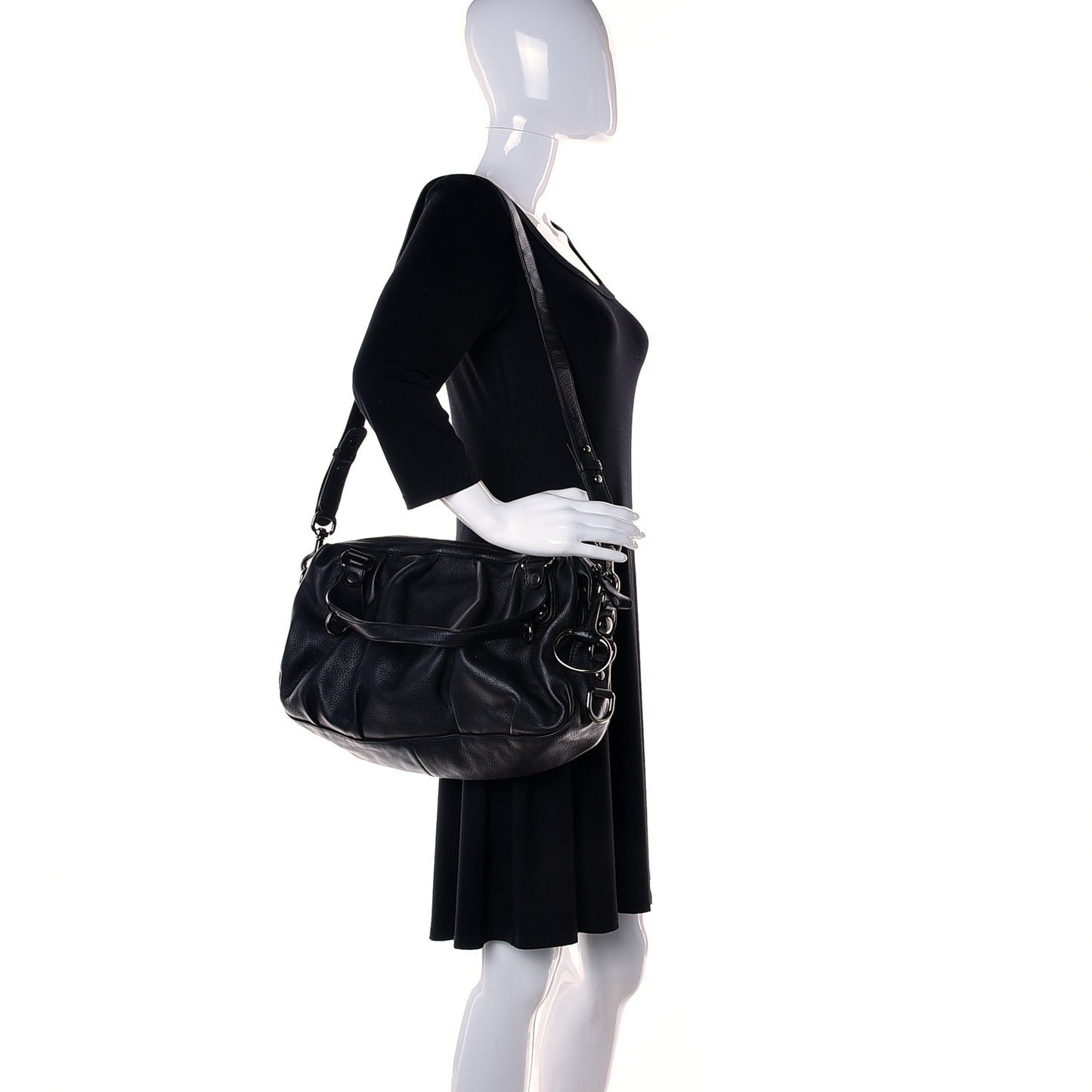 Calfskin Medium Icon Bit Boston Black