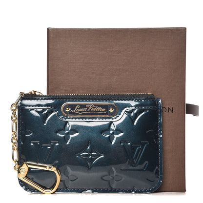 Louis Vuitton Vernis Key Pouch Blue Nuit 8 of 8