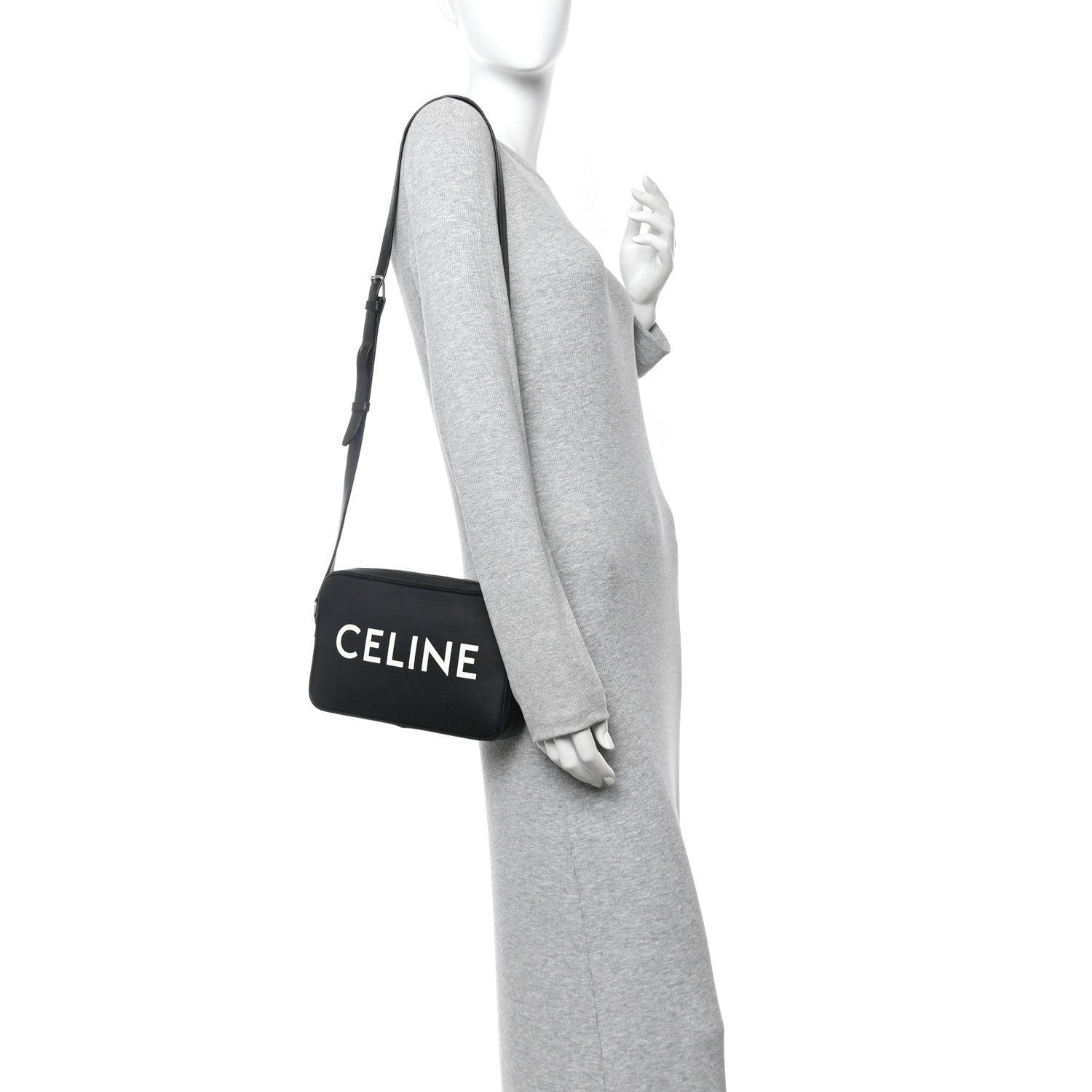 Celine Smooth Calfskin Medium Messenger Bag Black 2 of 12