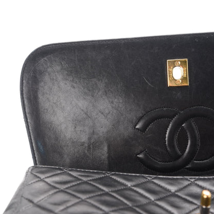 Chanel Lambskin Quilted Medium Single Flap Black 10 of 15
