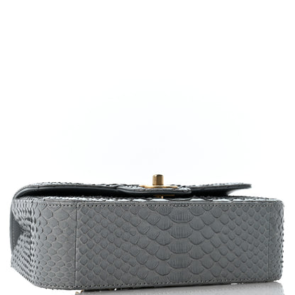 Chanel Snakeskin Mini Rectangular Flap Grey 3 of 11