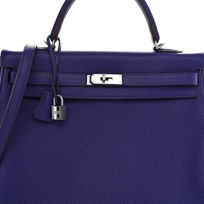 Hermes Togo Kelly Retourne 35 Iris 8 of 10