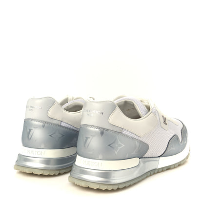 Louis Vuitton Technical Mesh Metallic Monogram Mens Run Away Sneakers 7 White 5 of 10