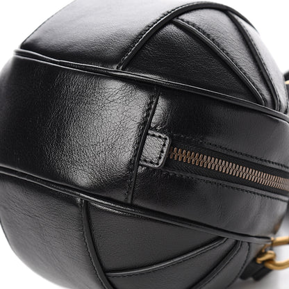 Gucci Piuma Lux Energy Mini Tifosa Basketball Shaped Shoulder Bag Black 8 of 9