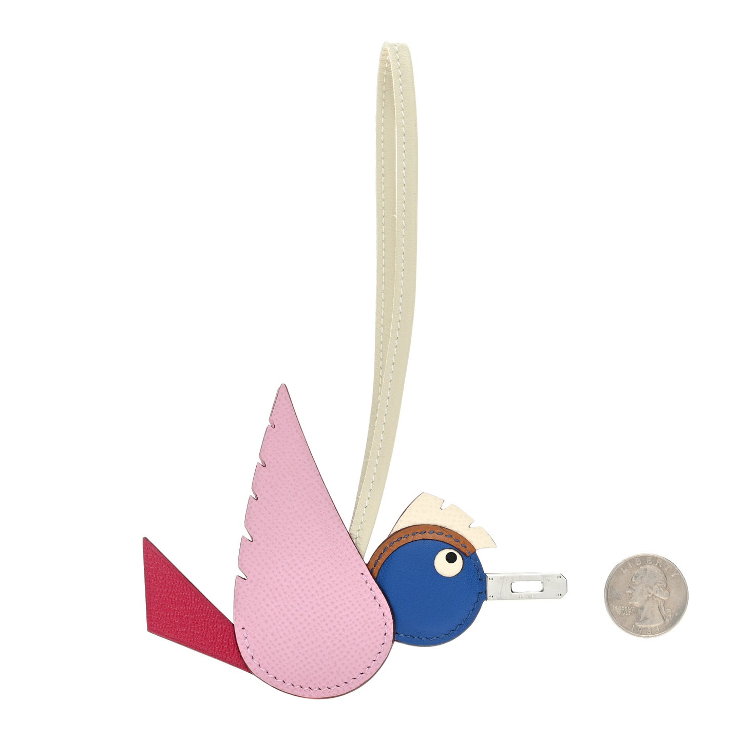 Epsom Swift Chevre Mysore Birdy Bag Charm Mauve Sylvestre Framboise Bleu Gold Nata Craie