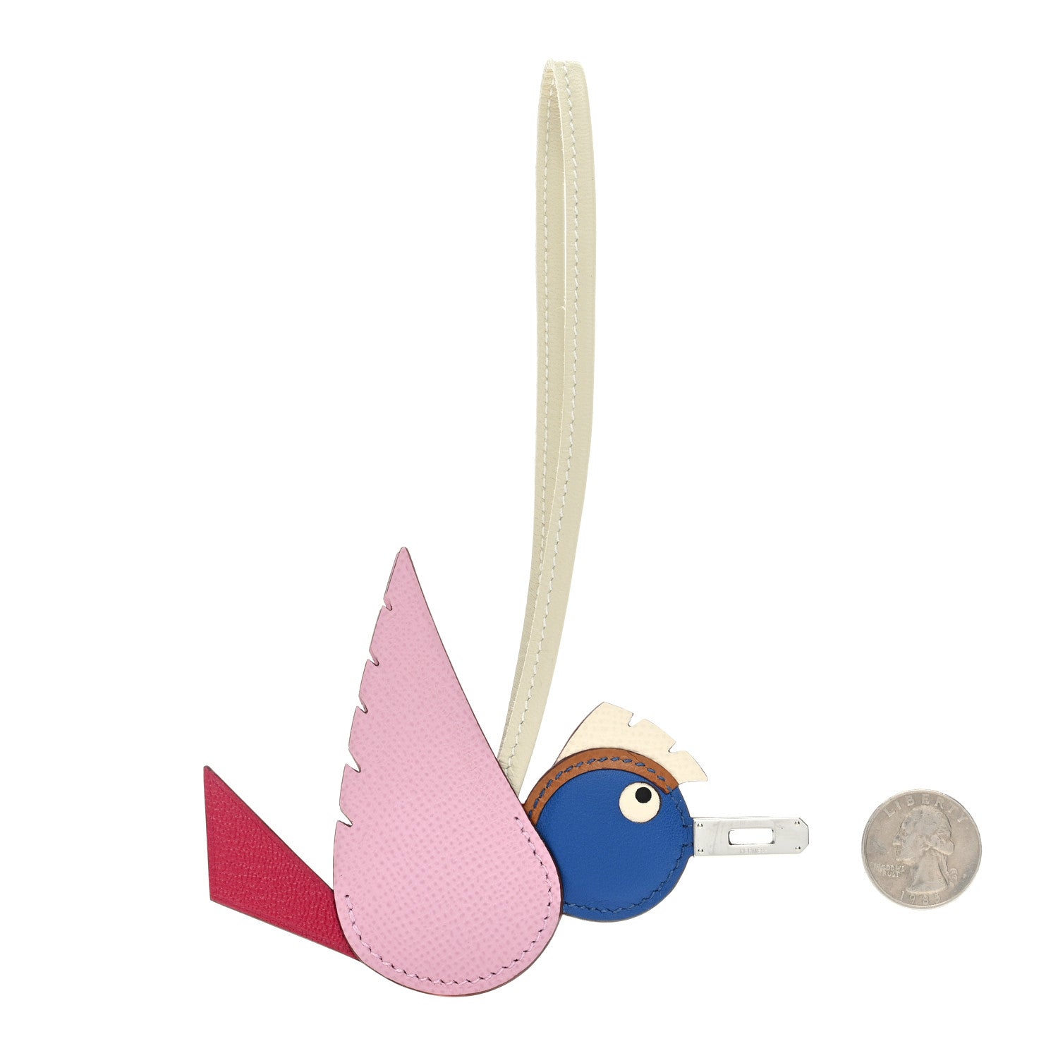 Hermes Epsom Swift Chevre Mysore Birdy Bag Charm Mauve Sylvestre Framboise Bleu Gold Nata Craie 2 of 3