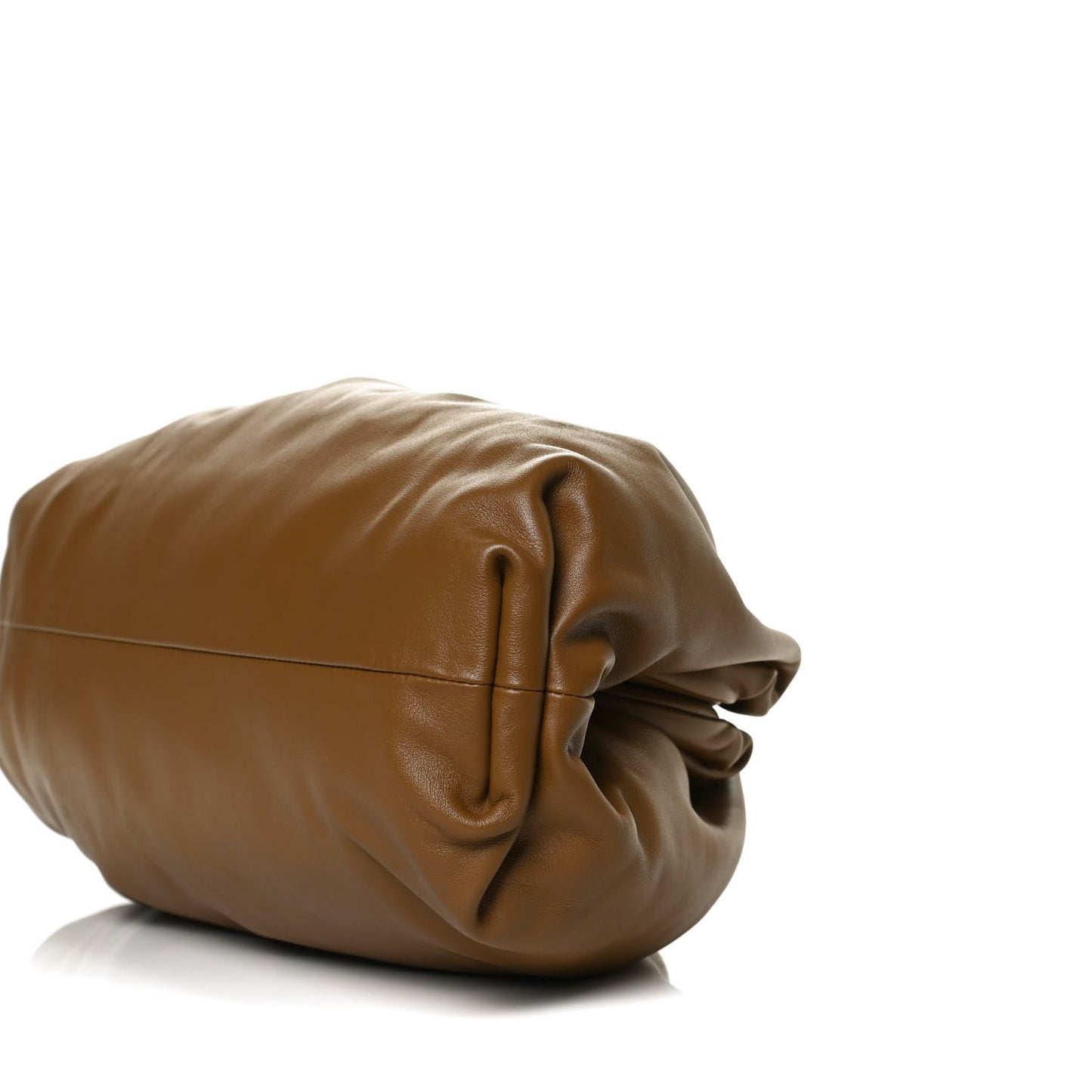 Smooth Butter Calf The Pouch Oversized Clutch Camello