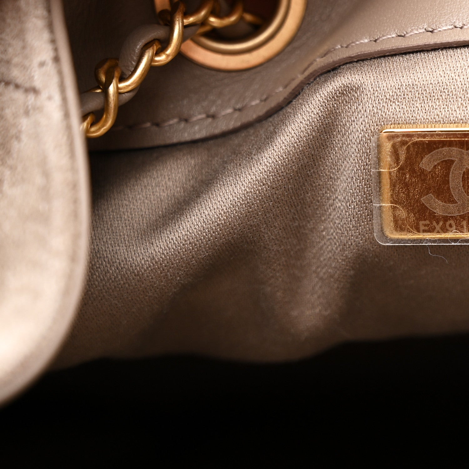 Chanel Suede Quilted Small Chanel 25 Handbag Dark Grey 7 of 11