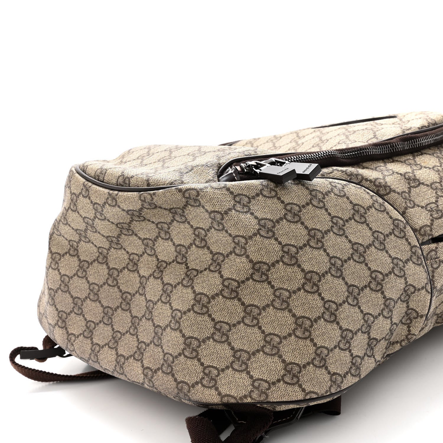 Gucci GG Plus Monogram Interlocking G Medium Backpack Dark Brown 11 of 14
