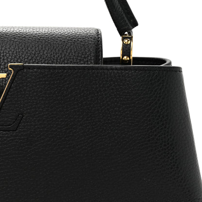 Louis Vuitton Taurillon Flowers Capucines GM   Black 8 of 13