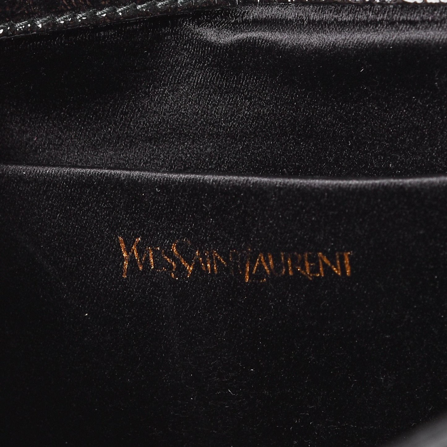 Textured Patent Monogram Large Belle De Jour Clutch Black