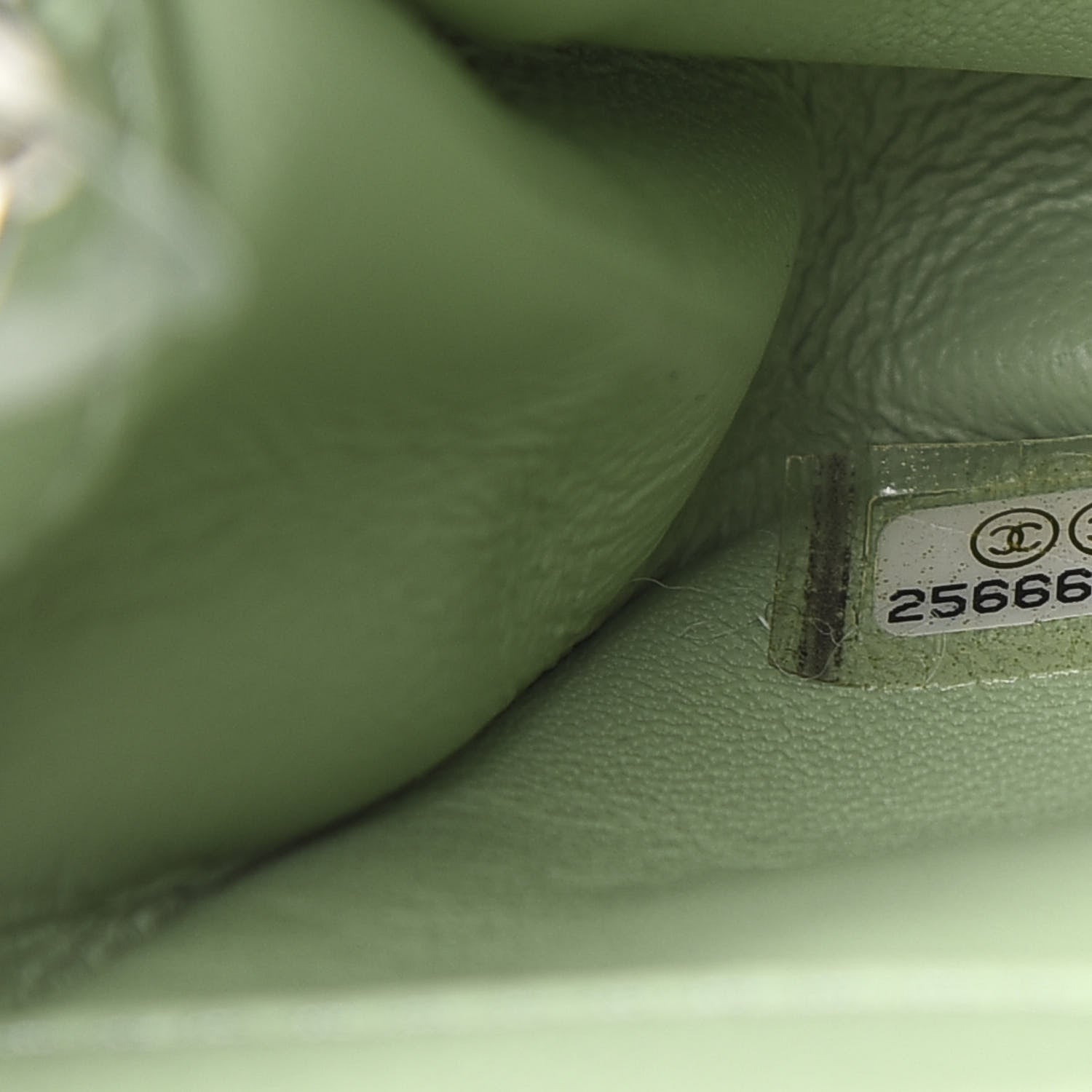 Chanel Sequin Mini Waterfall Flap Green Light Green Yellow 7 of 11