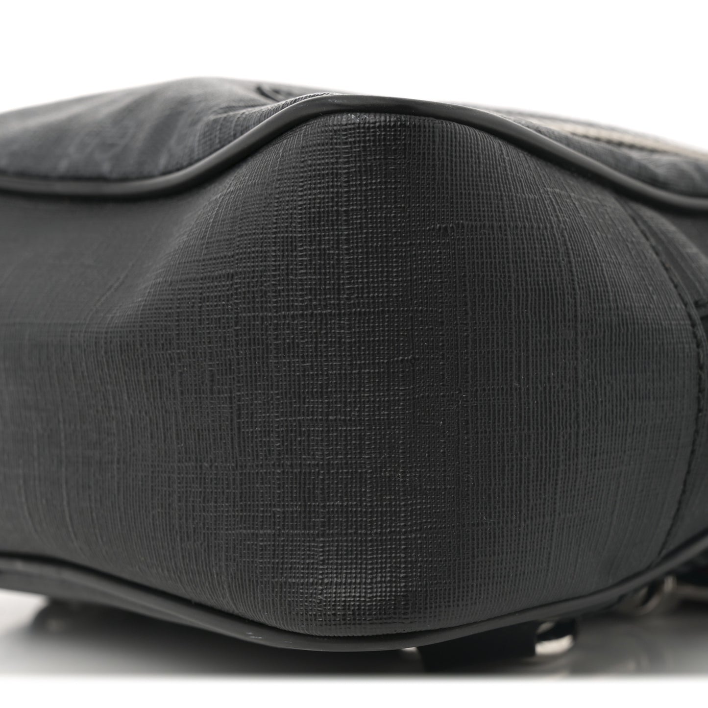 GG Supreme Monogram Web Belt Bag Black Grey