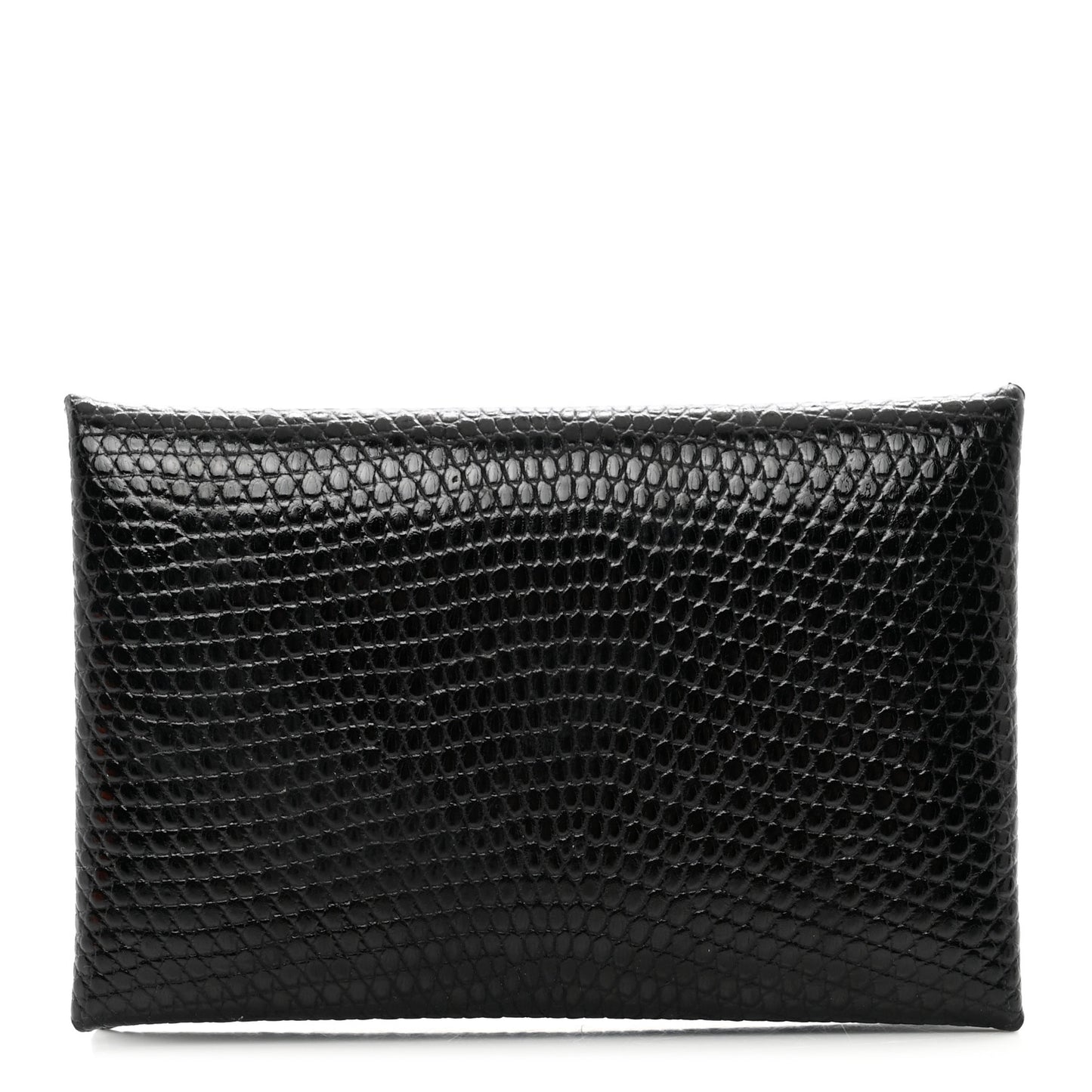 Lizard Calvi Card Case Black