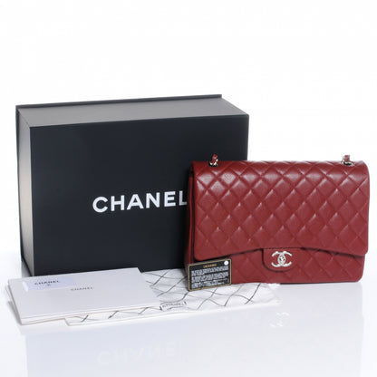 Chanel Caviar Quilted Maxi Double Flap Red 5 of 8