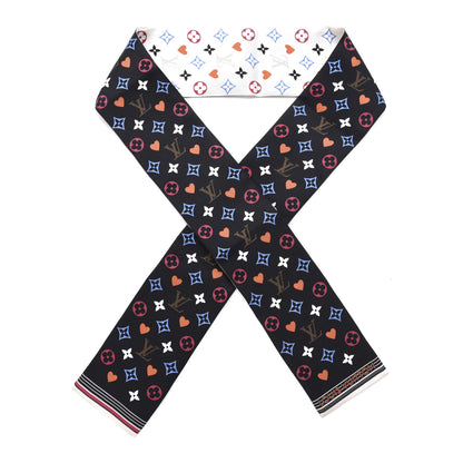 Louis Vuitton Silk Game On Bandeau Black White 1 of 4