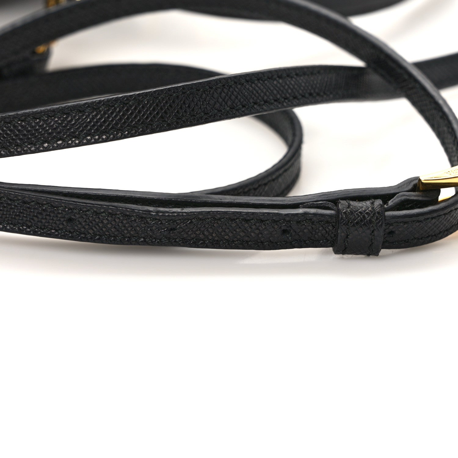 Prada Nylon Vela Saffiano Mini Bucket Crossbody Bag Black 11 of 11