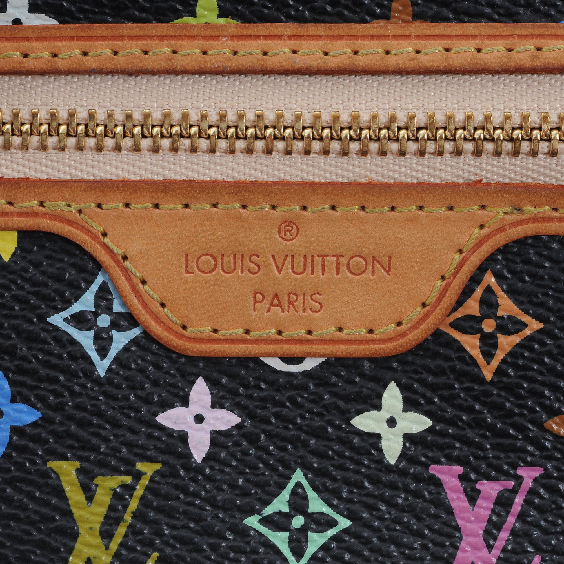 Louis Vuitton Monogram Multicolor Pochette Plate MM Black 4 of 6