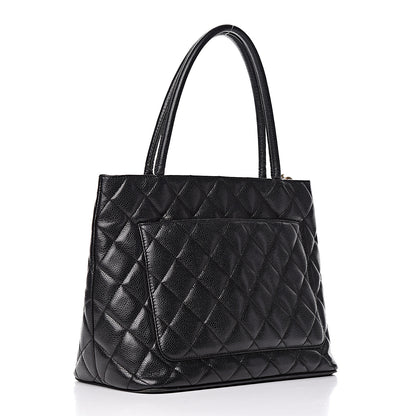 Chanel Caviar Quilted Medallion Tote Black 3 of 16
