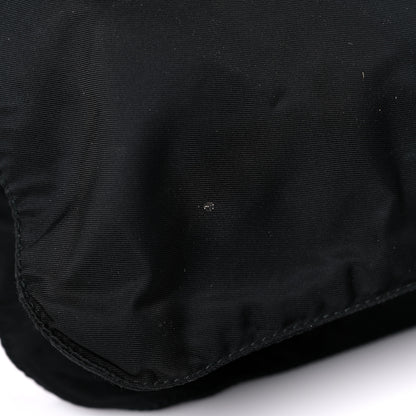Prada Tessuto Nylon Saffiano Flat Messenger Bag Black 12 of 17
