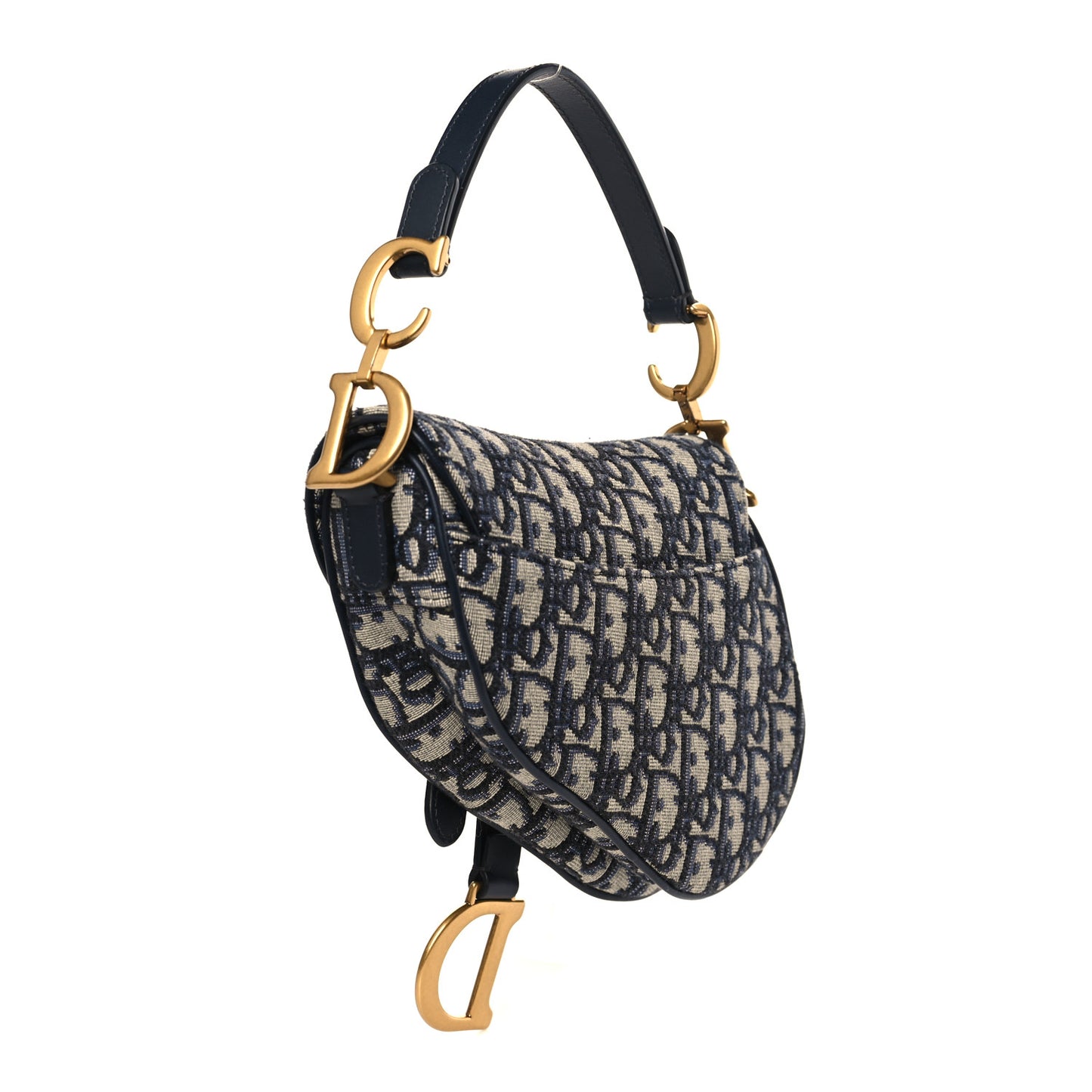 Oblique Mini Saddle Bag Blue