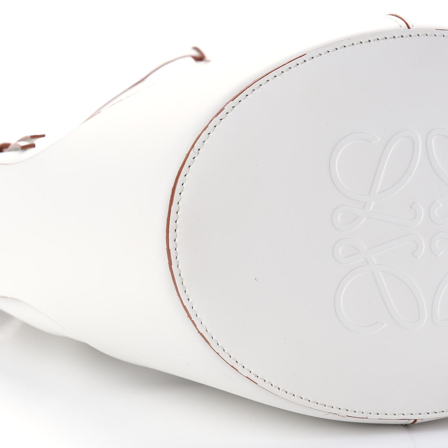 Calfskin Small Balloon Bucket Bag Soft White