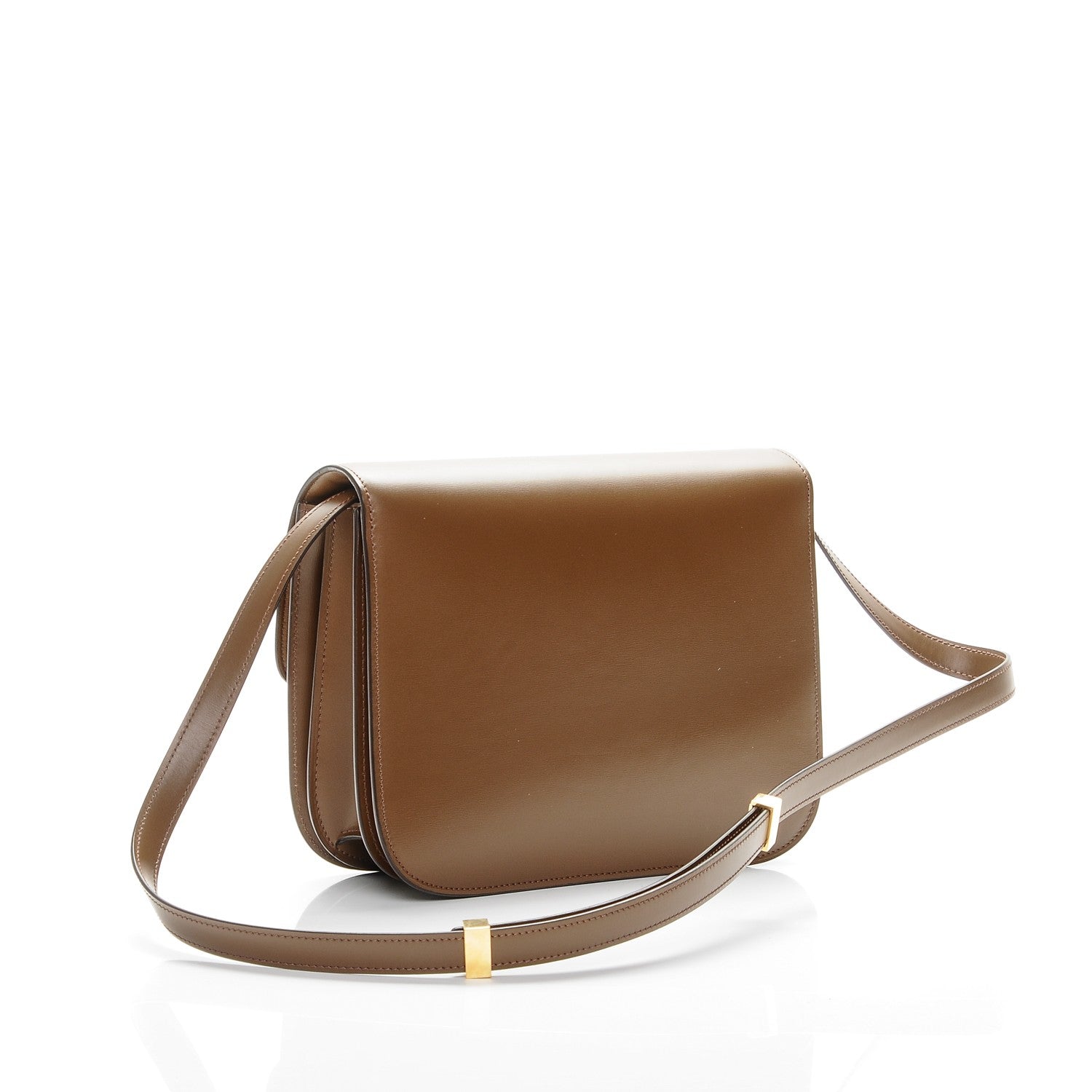 Celine Box Calfskin Medium Classic Box Flap Bag Camel 3 of 8