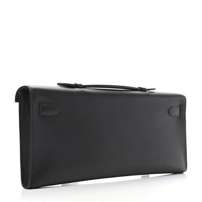 Hermes Swift Kelly Cut Clutch Pochette Black 3 of 7
