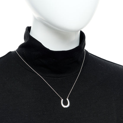 Tiffany Sterling Silver 1837 Horseshoe Pendant Necklace 2 of 5