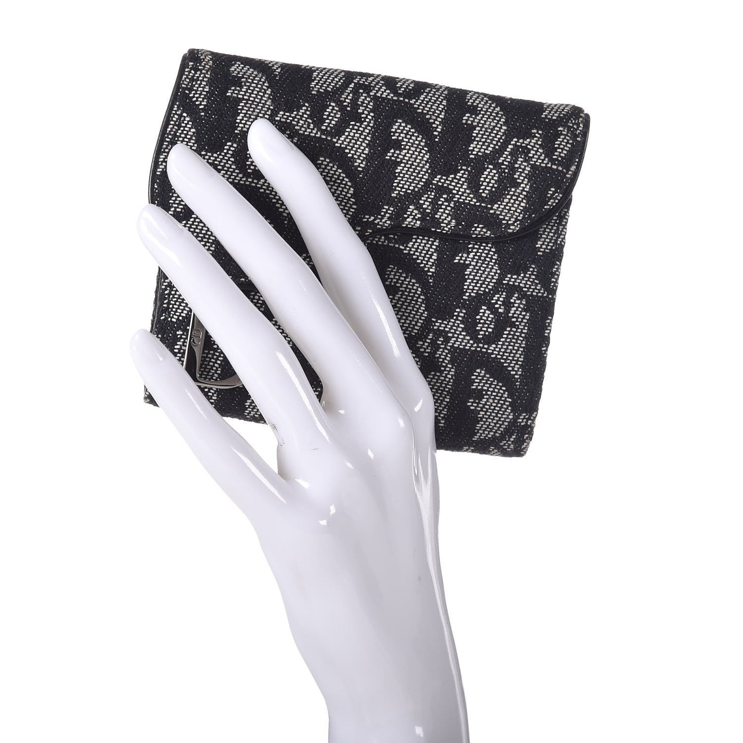 Monogram Compact Saddle Wallet Black