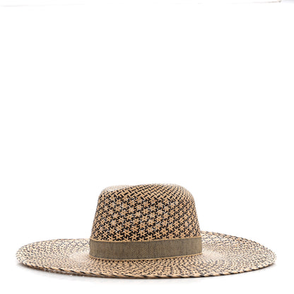 Hermes Straw Chapeau Femme Etna Panama Hat 57 Naturel Black 1 of 8
