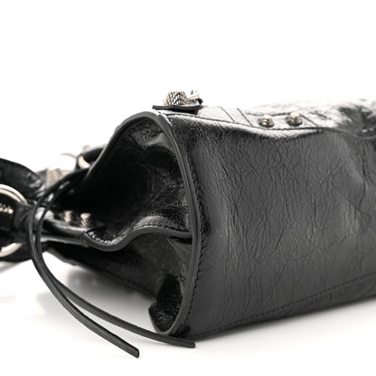 Balenciaga Agneau Arena Neo Cagole Handbag XS Black 9 of 10