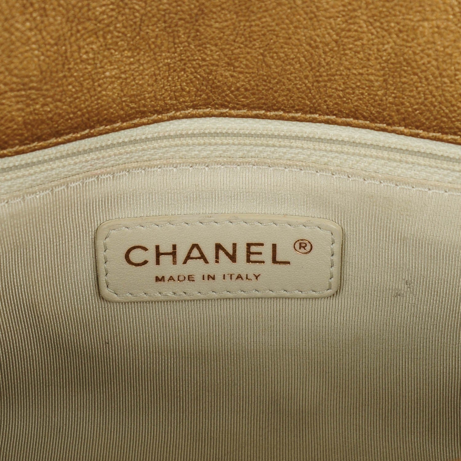 Chanel Calfskin Small Canebiers Net Flap Dark Gold 8 of 11