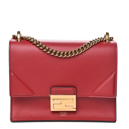 Fendi Vitello Grace Matte Small Kan U Shoulder Bag Fragola 1 of 10