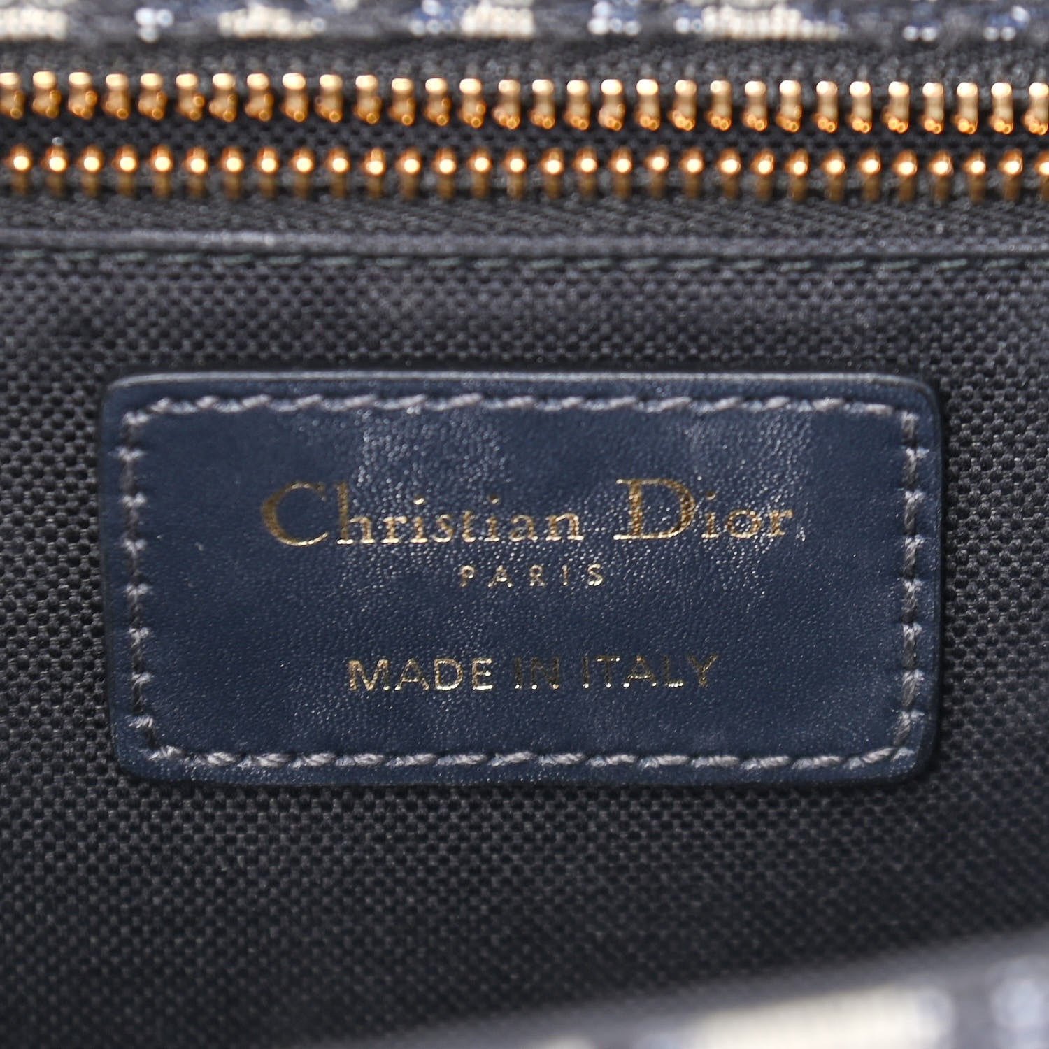 Christian Dior Oblique 30 Montaigne Flap Bag Blue 6 of 10
