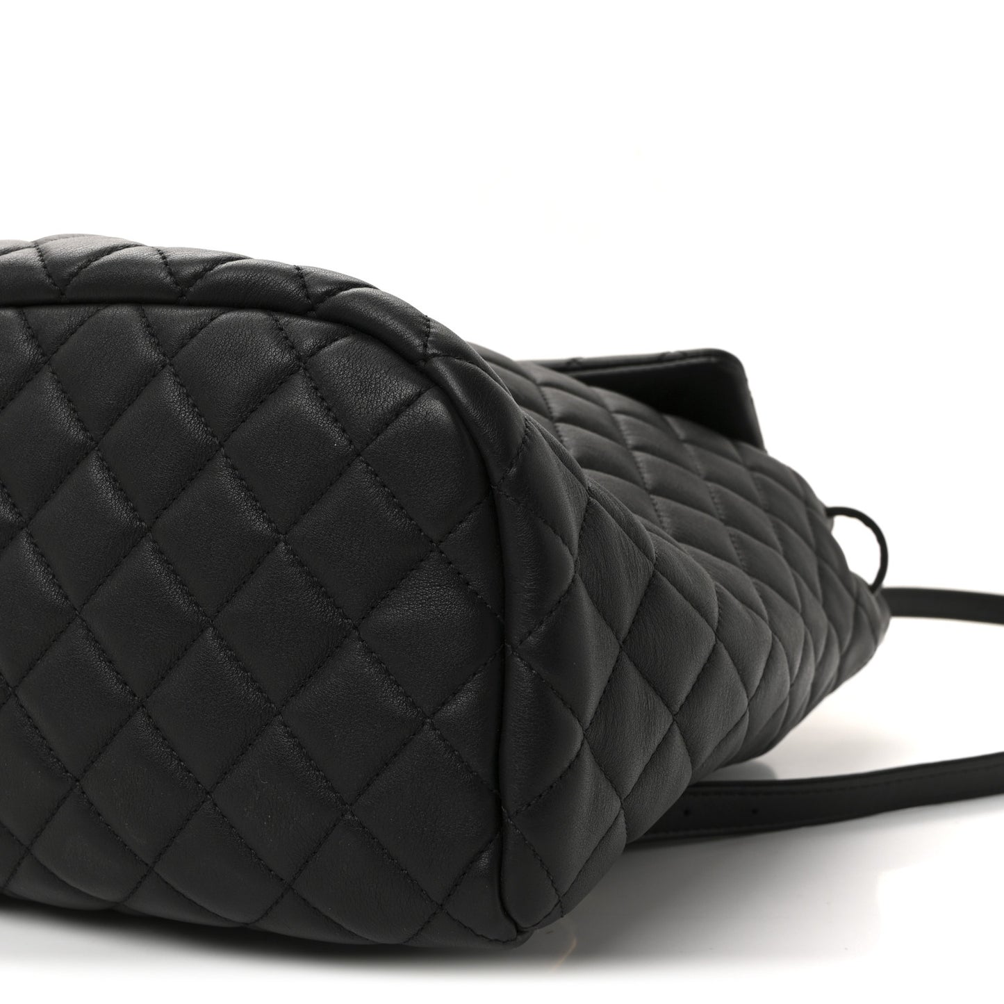 Lambskin Quilted Large Urban Spirit Backpack Black
