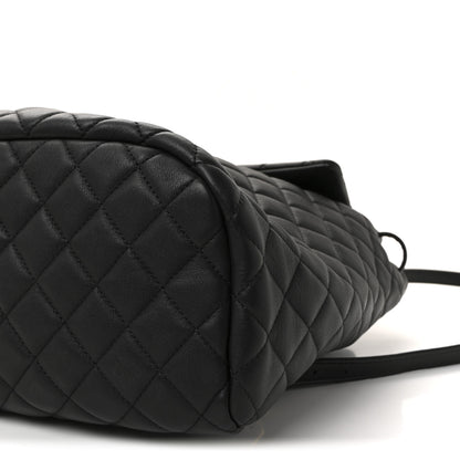 Chanel Lambskin Quilted Large Urban Spirit Backpack Black 10 of 10