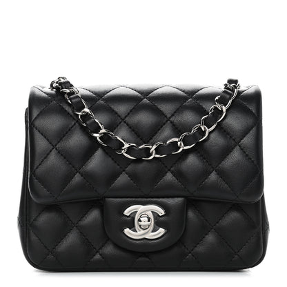 Chanel Lambskin Quilted Mini Square Flap Black 1 of 4