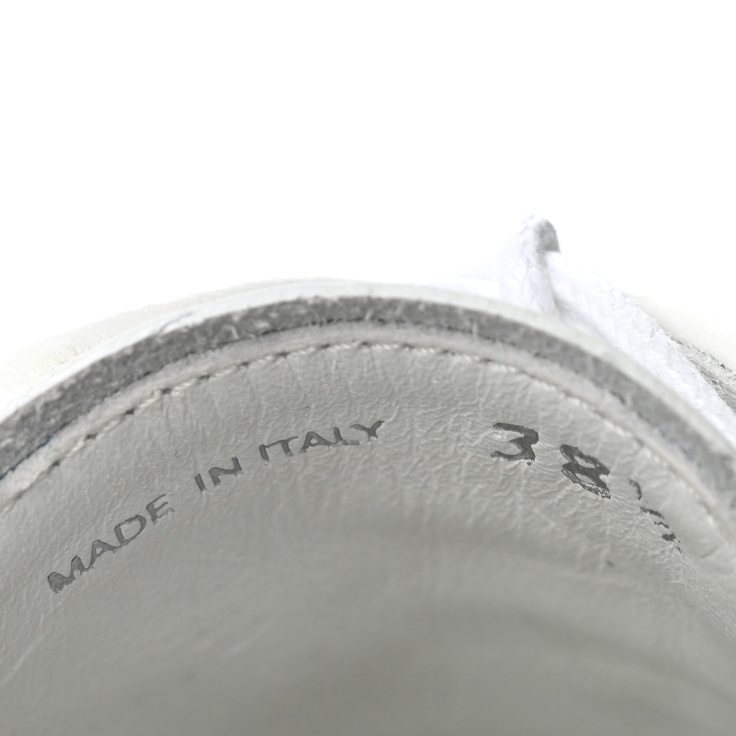 Spazzolato Calzature Donna Triangle Logo 50mm Derby Loafers 38.5 White 38.5 White