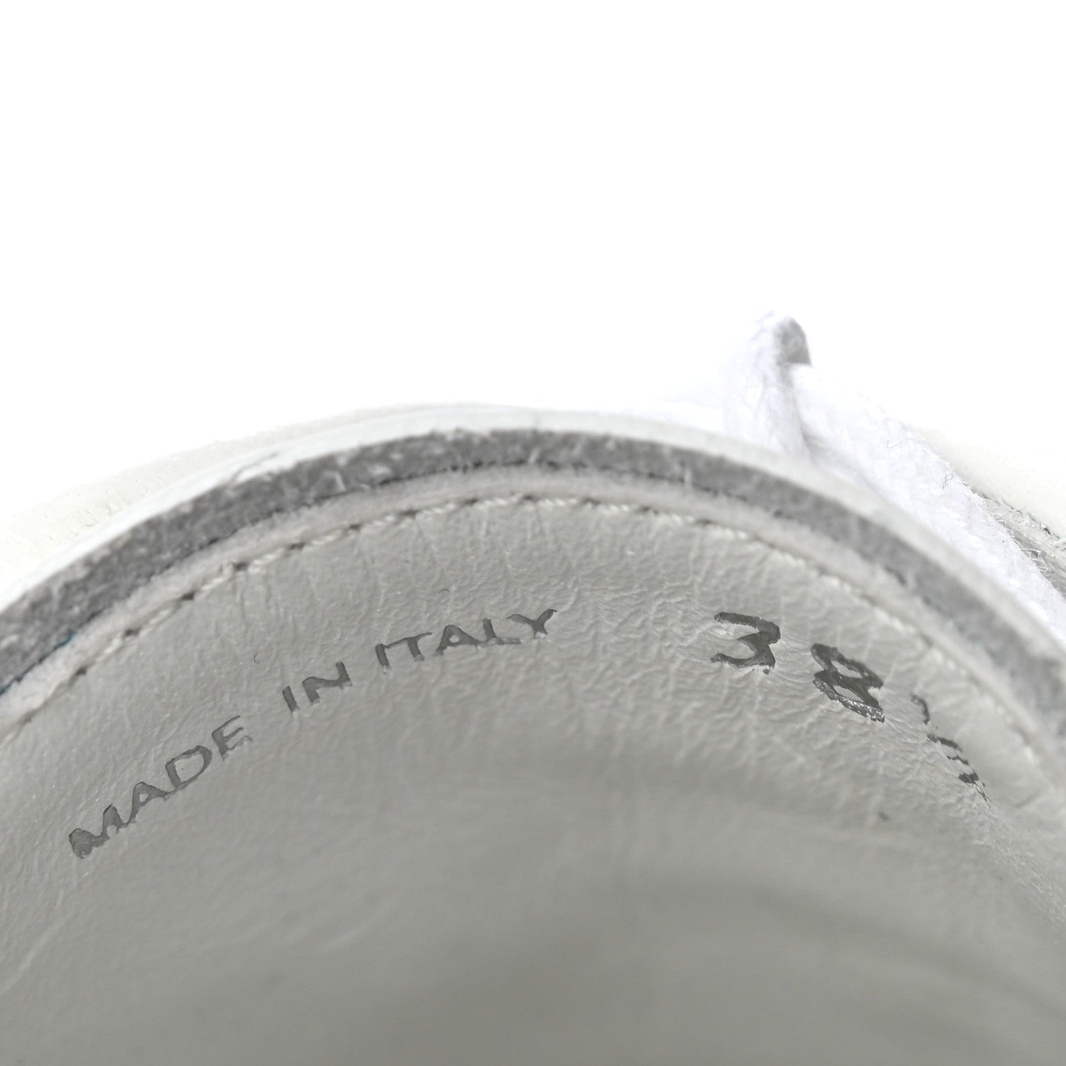 Prada Spazzolato Calzature Donna Triangle Logo 50mm Derby Loafers 38.5 White 38.5 White 7 of 10